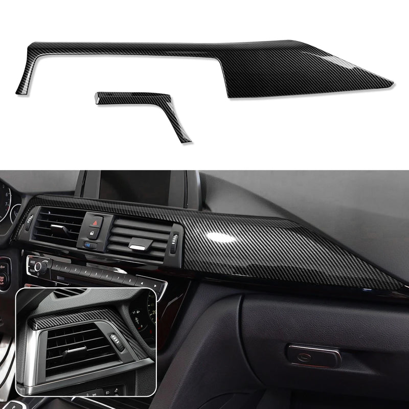 Carbon fibre centre console trim cover for BMW F30 and F32