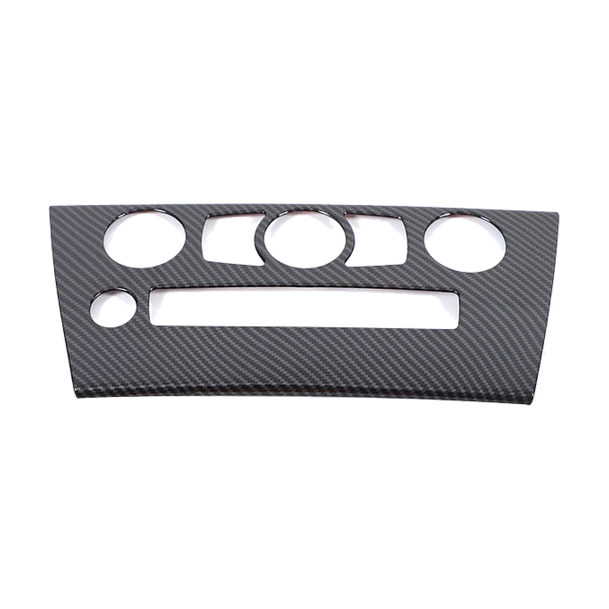 Carbon fiber center console radio and climate panel trim for BMW E63 / E64