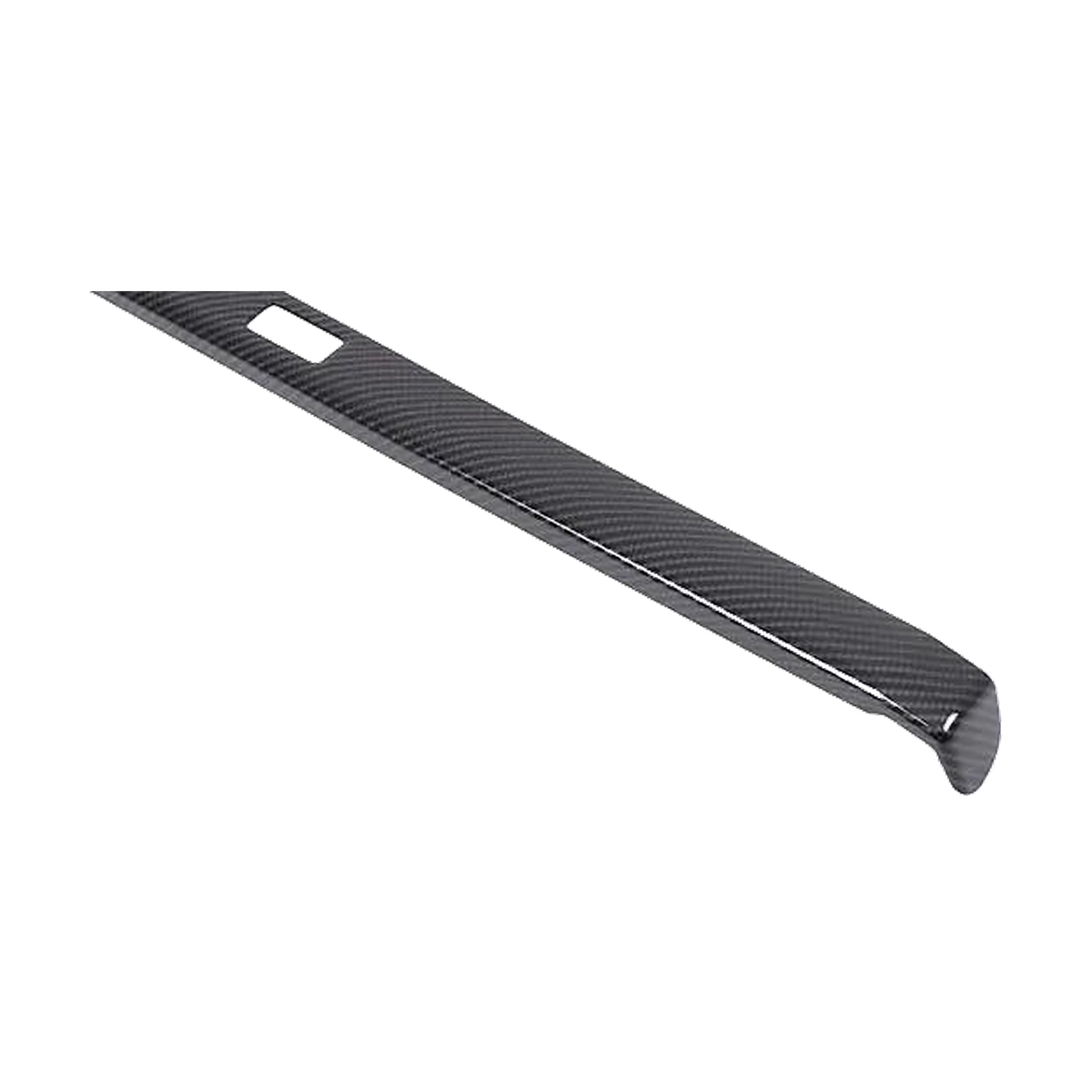 Carbon fiber passenger dashboard glovebox trim strip for BMW E63 / E64