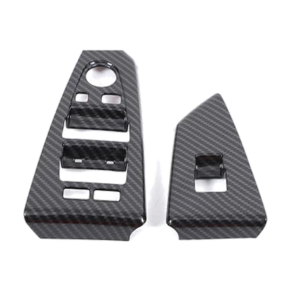 Carbon fiber door window switch panel set for BMW E63 / E64