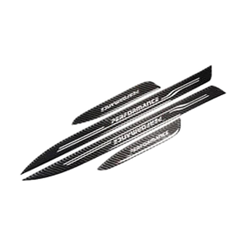 Carbon fiber door sill scuff plate set of four for BMW 3 Series E90, low spec