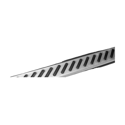 Brushed steel ribbed door sill guard for BMW X5 E70 / X6 E71 2008 to 2013