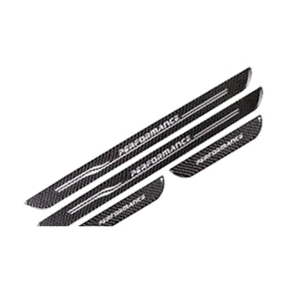 Carbon fiber door sill scuff plate set for BMW 3 Series E90, high spec