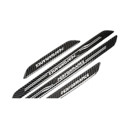 Carbon fiber door sill scuff plate set of four for BMW 3 Series GT F34 / F35 2013 to 2018