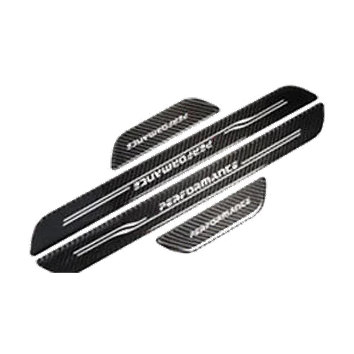 Carbon fiber door sill scuff plate set of four for BMW X1 E84 2012 to 2015