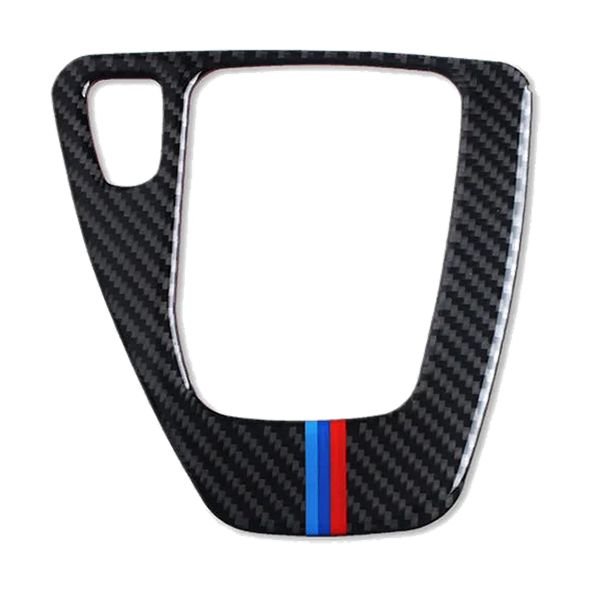 Carbon fiber gear shift panel frame, standard finish, left hand drive, for BMW 3 Series E90, E92, E93 (2005-2012)
