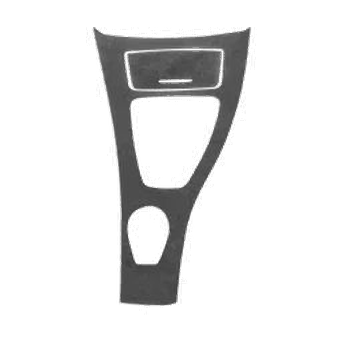 Center console panel shape, Style B, right-hand drive, for BMW E90, E92, E93 (2005-2012)