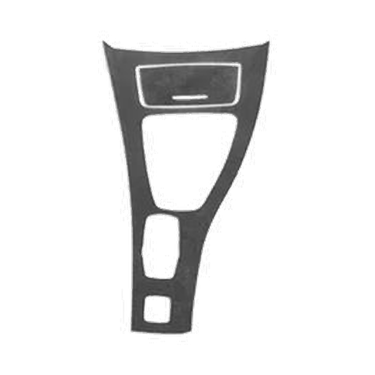 Center console panel shape, Style E, right-hand drive, for BMW E90, E92, E93 (2005-2012)