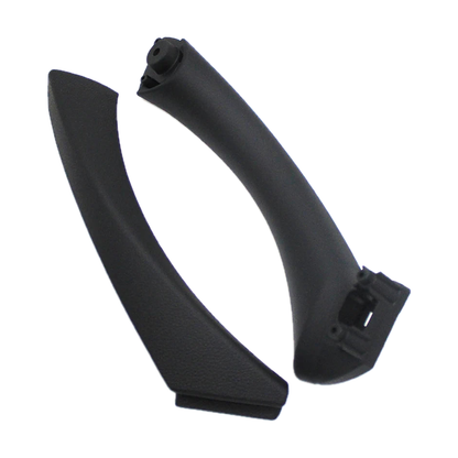 Black right side door pull handle kit, inner handle and cover, for BMW 3 Series E90, E91, E92 (2005-2012)