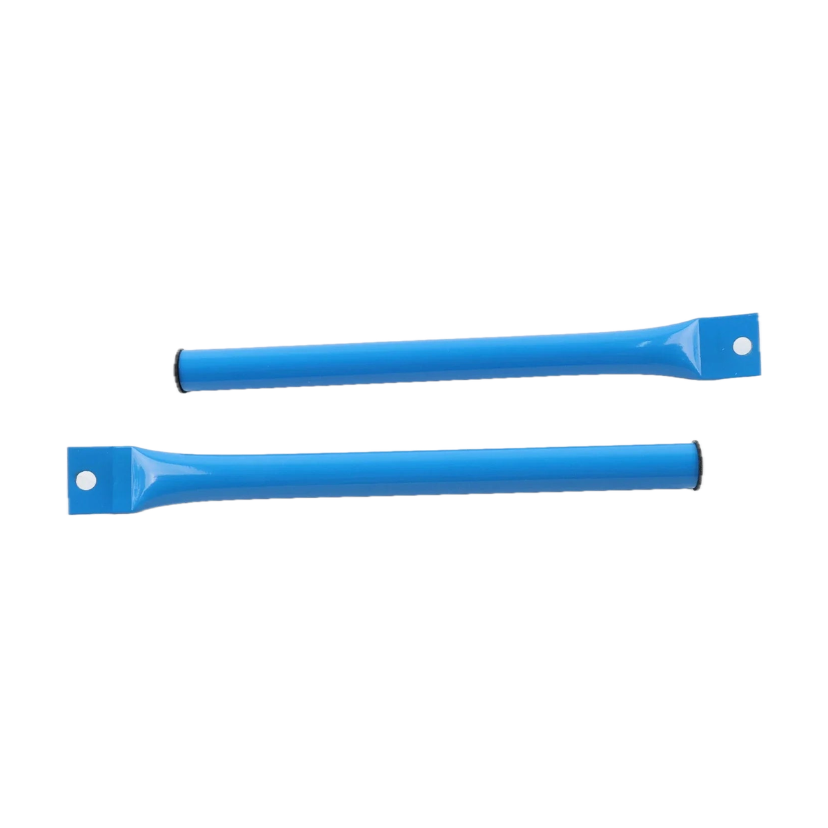 Blue kidney grille V-brace bars pair, straight view, for BMW 3 Series E90, E91, E92, E93 (2006-2013)