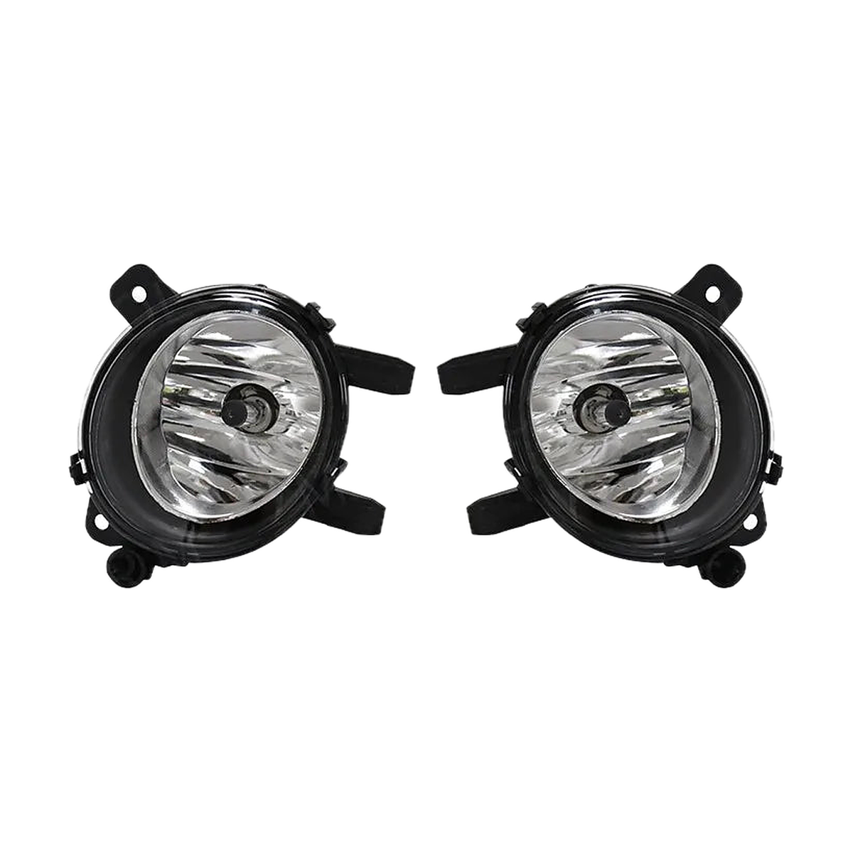 Halogen fog light pair with clear lens, front view, for BMW F20 / F22 / F30 / F32 / F34 / F45