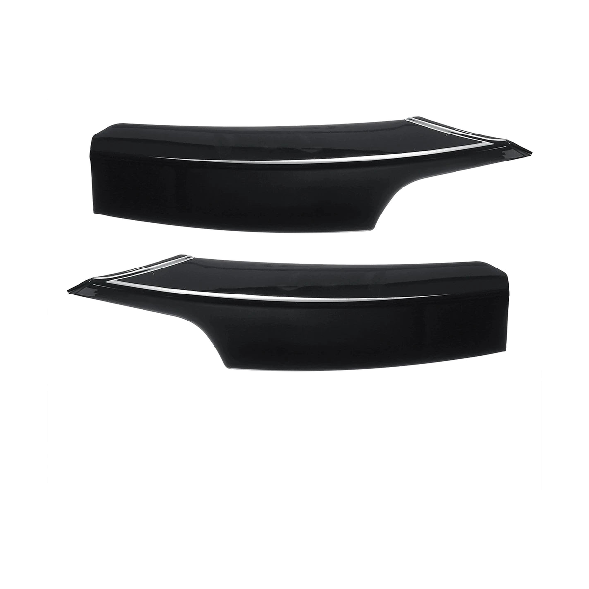 Front Bumper Canards (Pair) for BMW F30 / F31 M Sport, Type B · Gloss Black