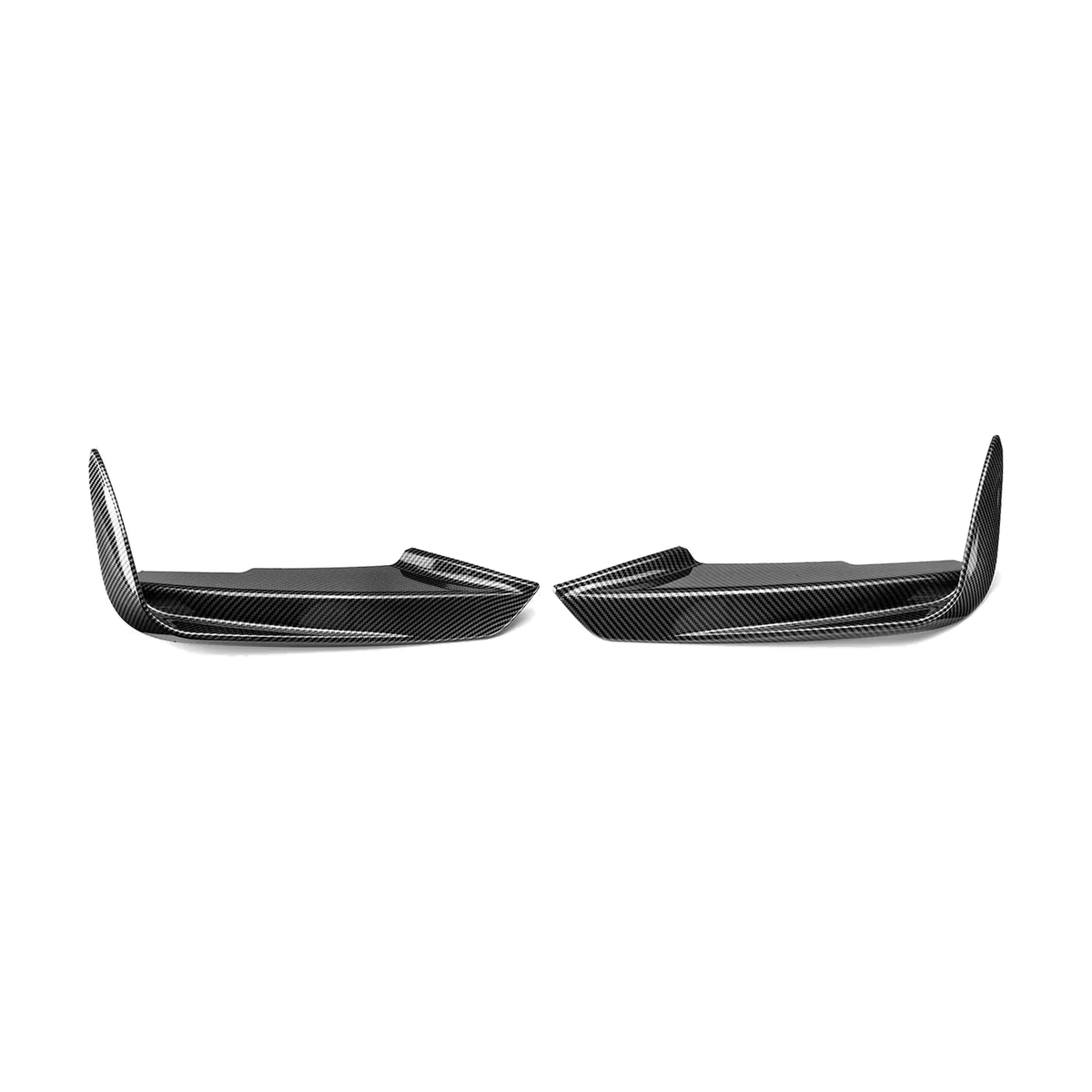 Front Bumper Canards (Pair) for BMW F30 / F31 M Sport, Type B · Carbon Fiber Look