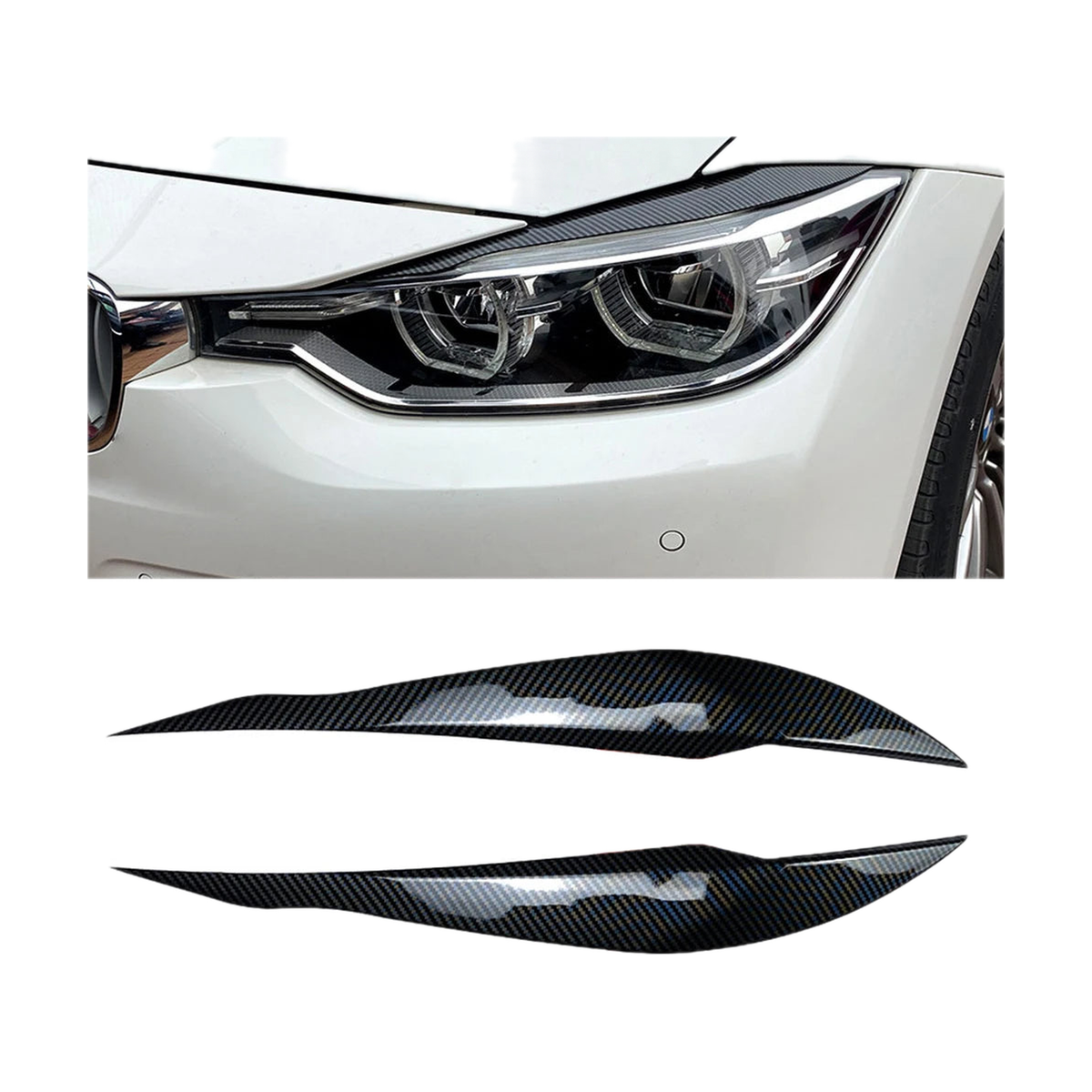 Headlight Eyebrow Trims for BMW 3 Series F30 / F35