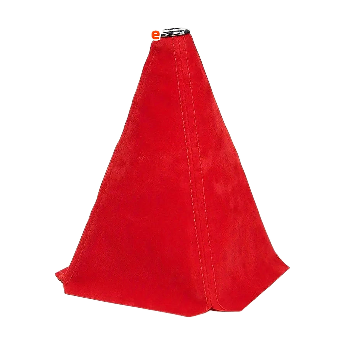 Suede-Look Gear Knob Cover, universal fit for BMW, Red, Red Line