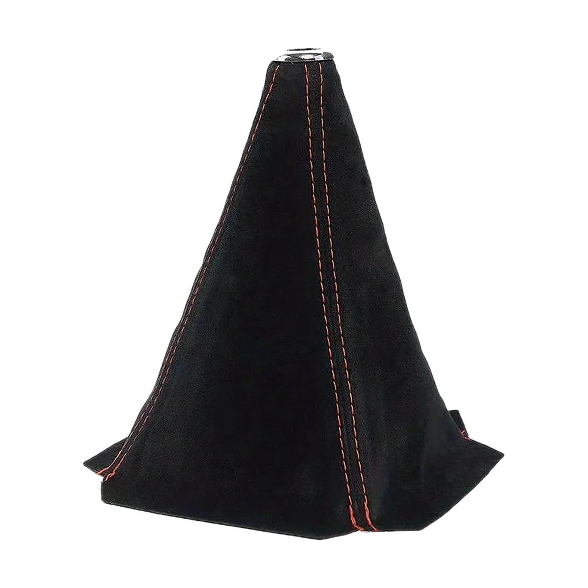 Suede-Look Gear Knob Cover, universal fit for BMW, Black, Red Line