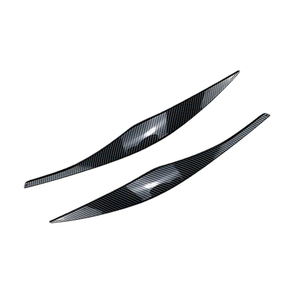 Headlight Eyebrows for BMW 3 Series E90 Saloon, E91 Touring, Carbon Fiber Look