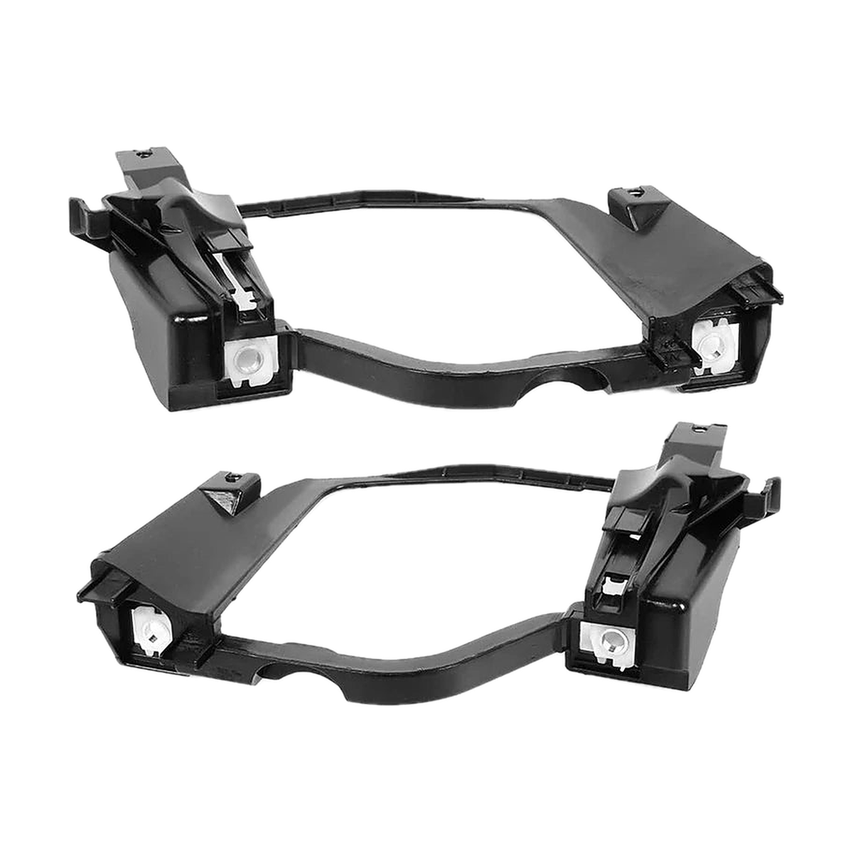 Black headlight mounting bracket pair, left and right, for BMW 5 Series E60 / E61