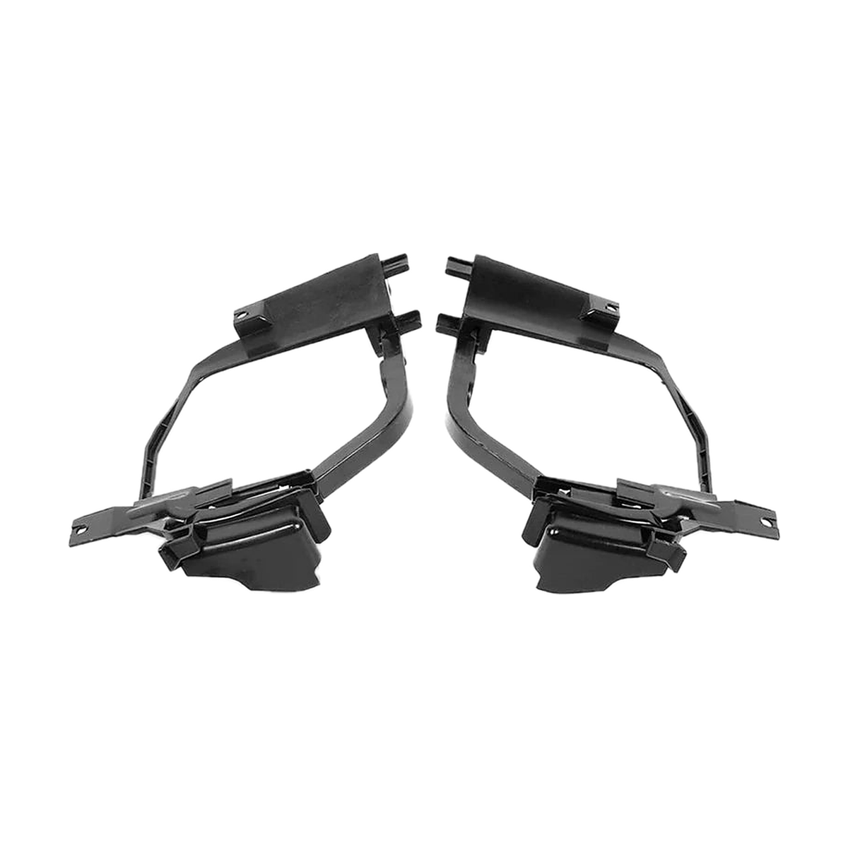 Headlight mounting bracket pair seen end on, left and right, for BMW 5 Series E60 / E61