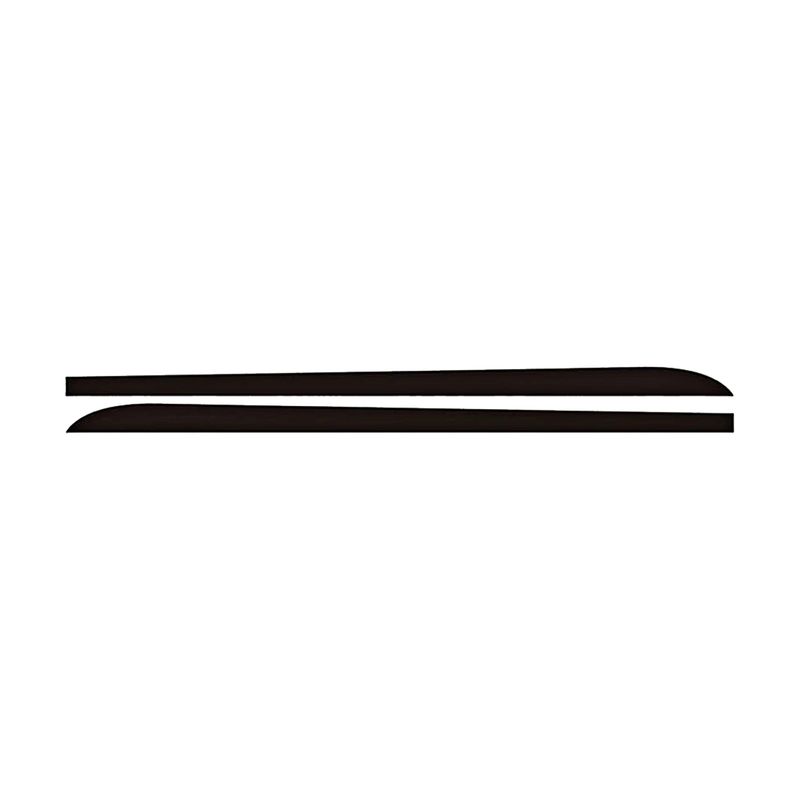 Black side skirt stripe decal pair for BMW F30 / F31 / F35, flat layout view