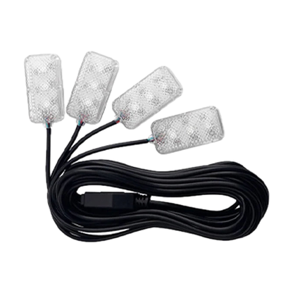 RGBIC Ambient Light Add-On Controllers and Strips, universal fit for BMW, RGB Footwell Lights · 4 pcs