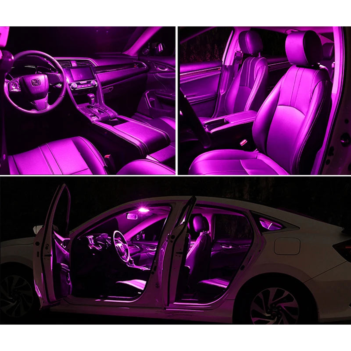 ZITWO LED Interior Light Kit for BMW 1/3/5/6/7 Series E90, E60, F10, F20, Purple