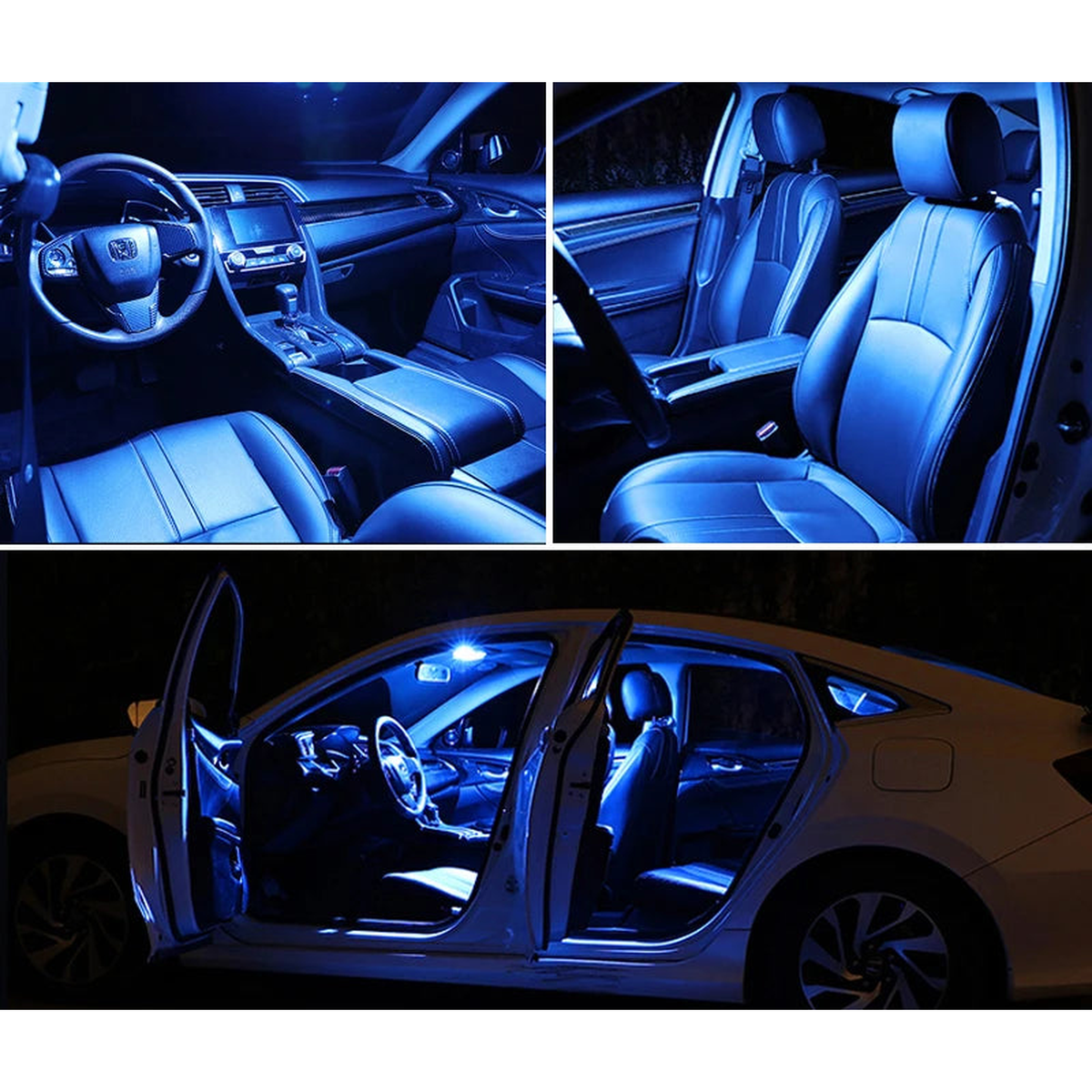 ZITWO LED Interior Light Kit for BMW 1/3/5/6/7 Series E90, E60, F10, F20, Ice Blue