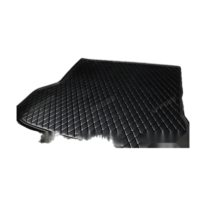 Black trunk mat, angled view, for BMW iX (2021-2023)