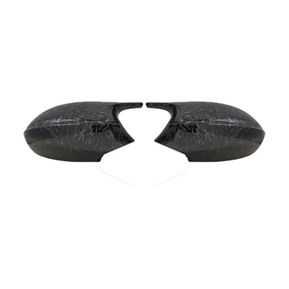 M3-Style Mirror Caps for BMW E90, E91, E92, E93 Pre-LCI, E81, E82, E87, E88, Forged Carbon Look, Version 2