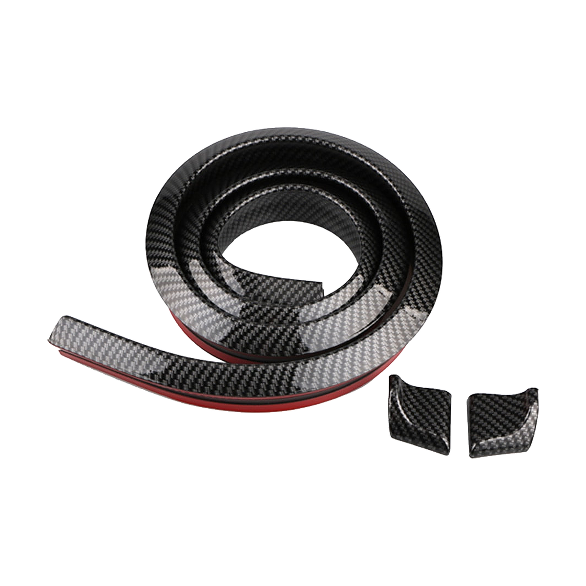 Carbon-Look Rubber Spoiler Strip 1.5 m, universal fit for BMW