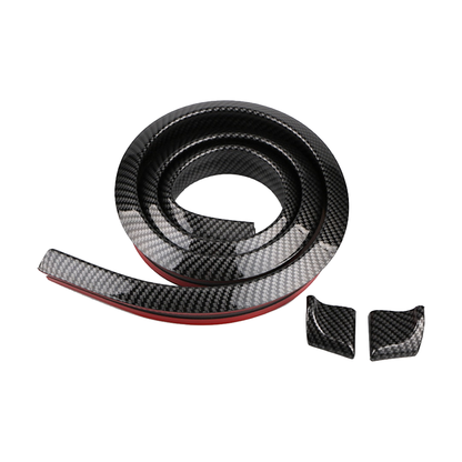 Carbon-Look Rubber Spoiler Strip 1.5 m, universal fit for BMW
