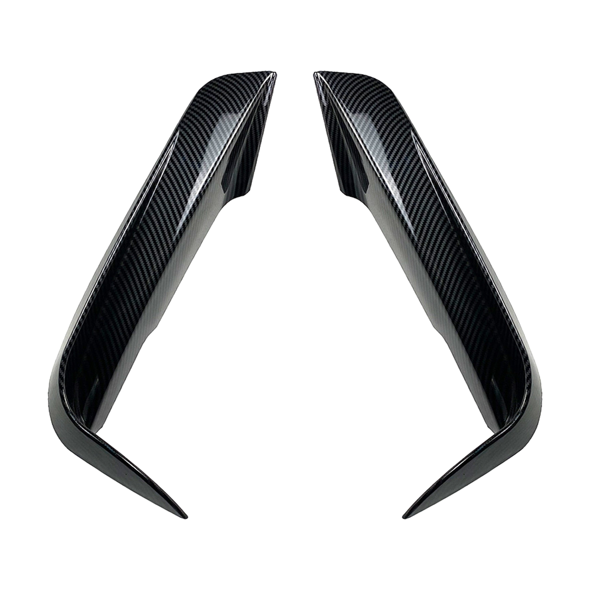 Front Bumper Splitters (Pair) for BMW F30 / F31 M Sport, Carbon Fiber Look