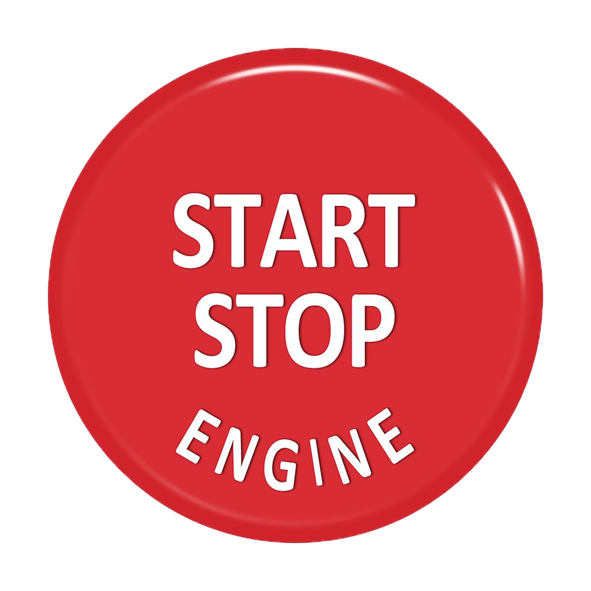 Start-Stop Button Cover for BMW E60, E70, E90, F01, F10, F30, Red