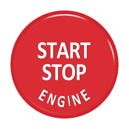 Start-Stop Button Cover for BMW E60, E70, E90, F01, F10, F30, Red