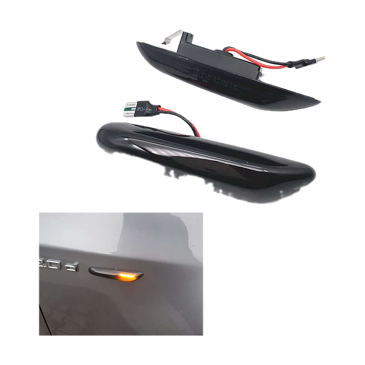 Sequential LED Side Indicators (Pair) for BMW E46, E60, E90, E87, E83, E84