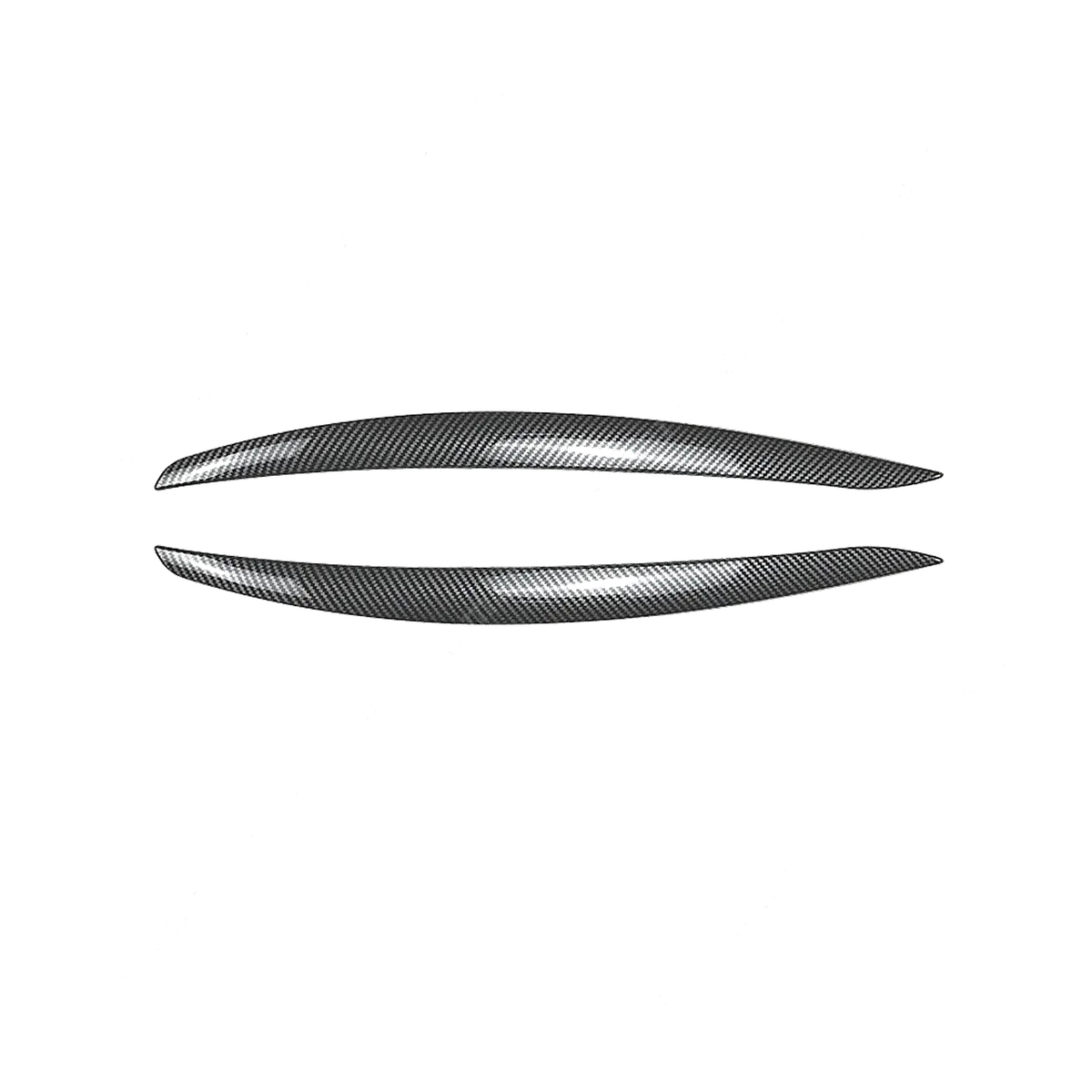 Carbon fiber look headlight eyebrow pair for BMW E90 / E92 / E93 M3 Pre-LCI 2008-2012