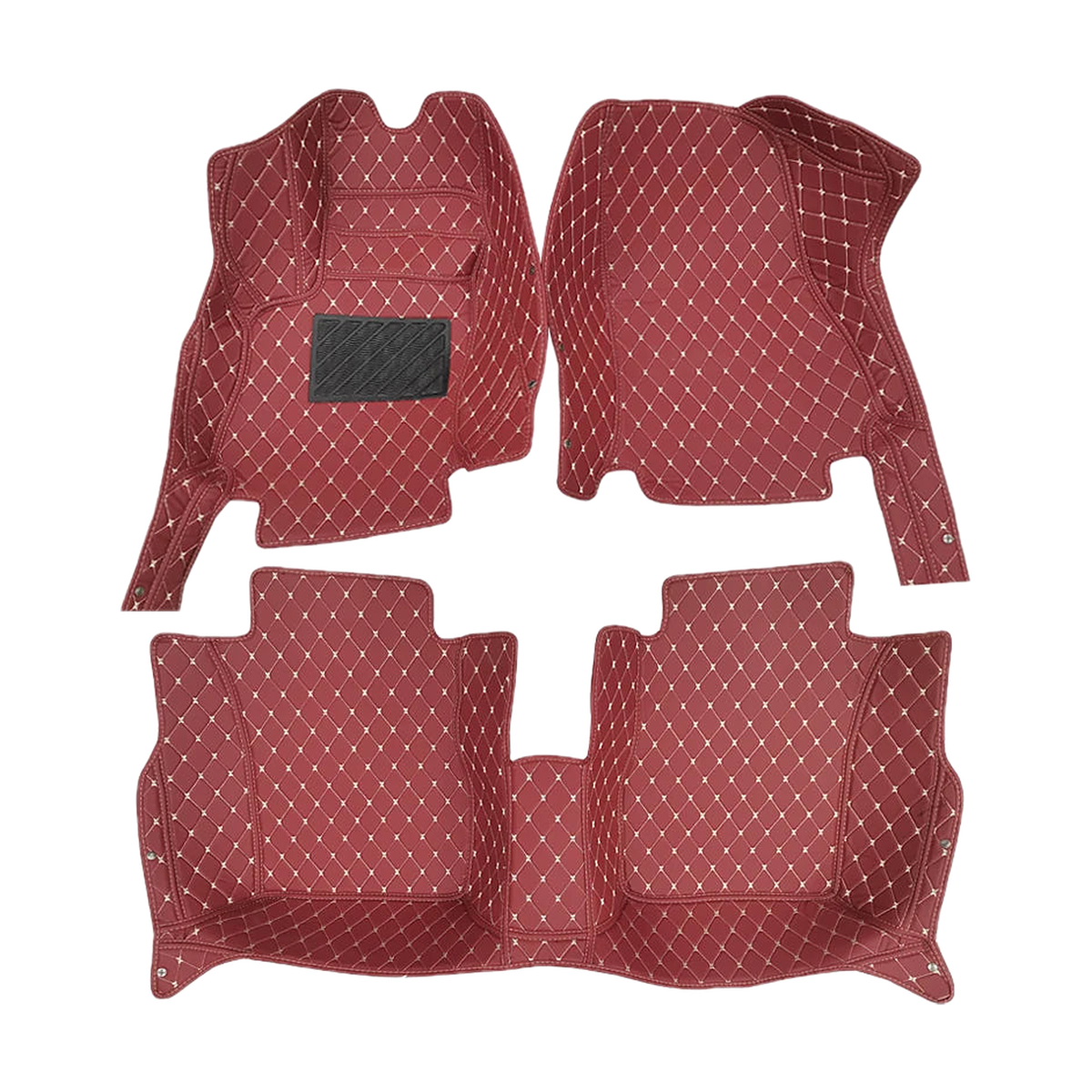Custom-Fit Floor Mat Set for BMW iX3 Electric NA5, Wine Red