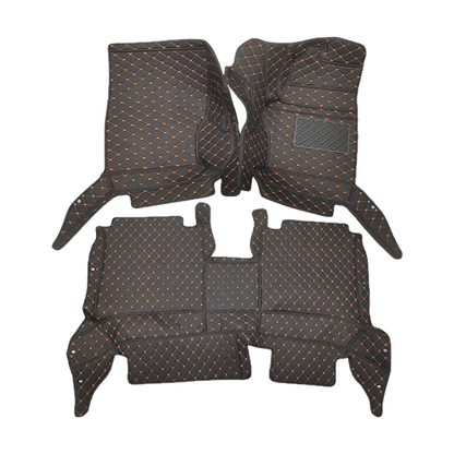 Custom-Fit Floor Mat Set for BMW iX3 Electric NA5, Black Orange