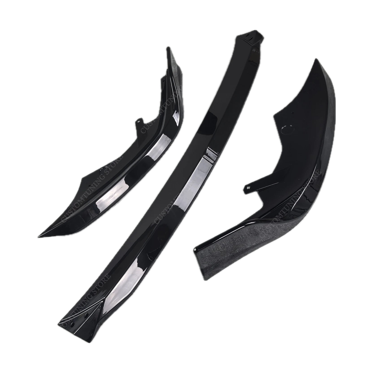 Front Lip Splitter 3-Piece Set for BMW 2 Series F74 M Sport, Gloss Black