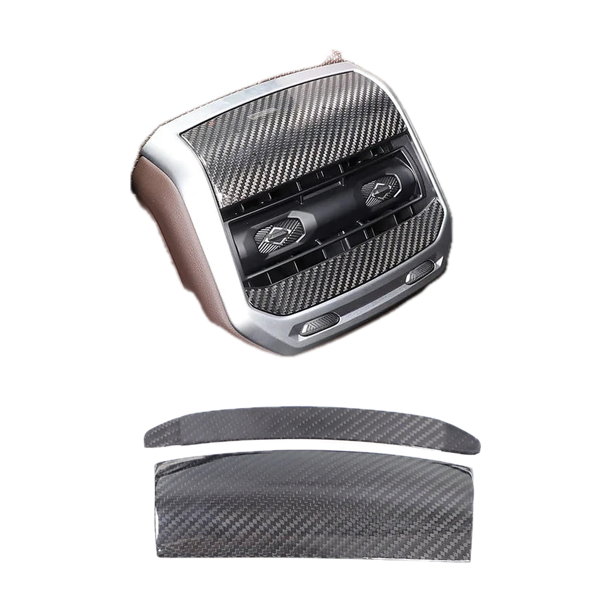 Center Console and Dashboard Trim Covers for BMW 7 Series G70, Style 9