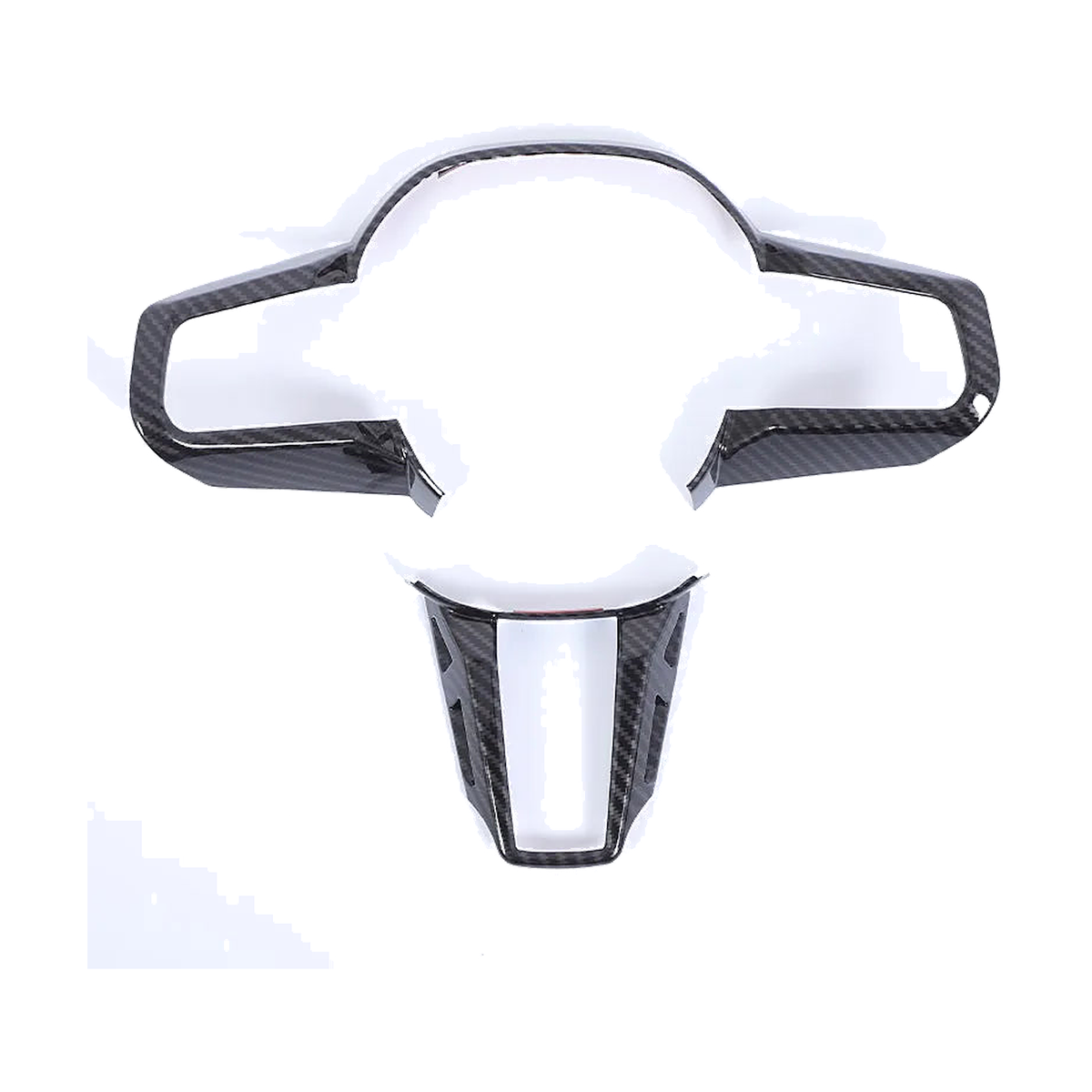 Carbon-Look Steering Wheel Frame Trim for BMW G60, G70, G45, view 2
