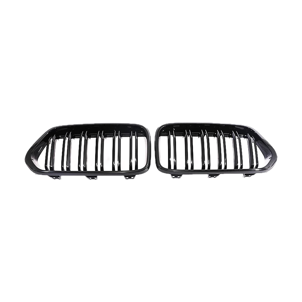Front Kidney Grille Set for BMW X2 F39, Dual Gloss Black