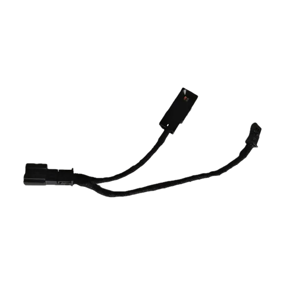 LED cup holder light harness with split wiring and connectors, flat view, for BMW F30 / F31 / F34 / F32 / F36 LCI