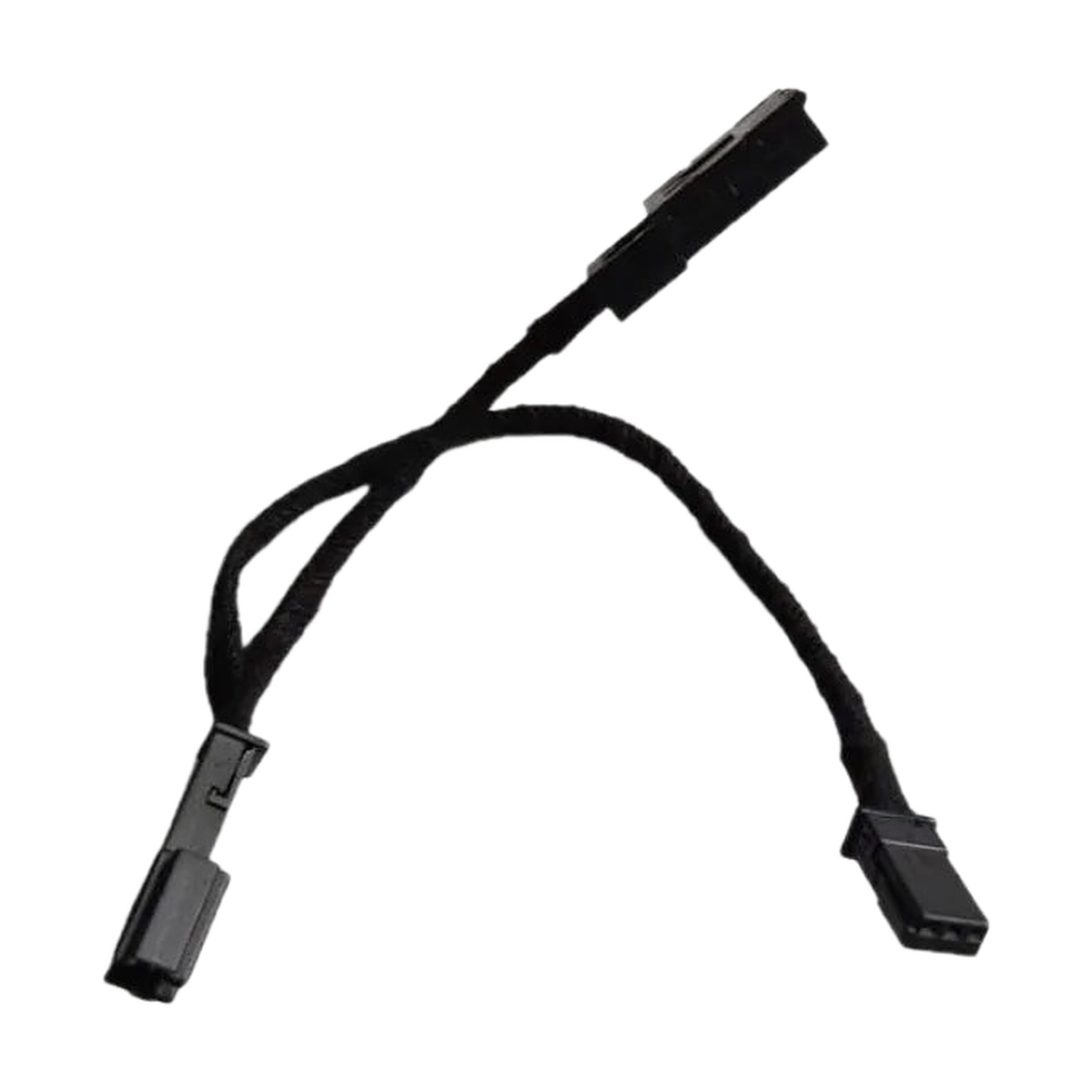 LED cup holder light harness showing both plug connectors, looped view, for BMW F30 / F31 / F34 / F32 / F36 LCI
