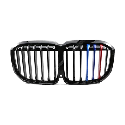 Kidney Grille for BMW X7 G07, Single Line Tricolor