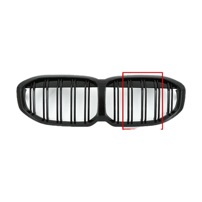 Double Slat Kidney Grille for BMW 1 Series F40, 2 Slat M Color