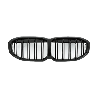 Double Slat Kidney Grille for BMW 1 Series F40, 2 Slat Glossy Black