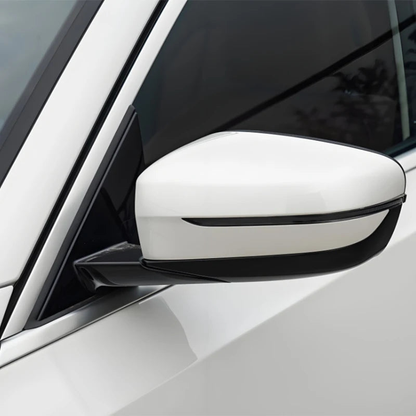 Mirror base triangle trim installed on BMW 3 Series G20, G21, G28 (2020-2023) front mirror