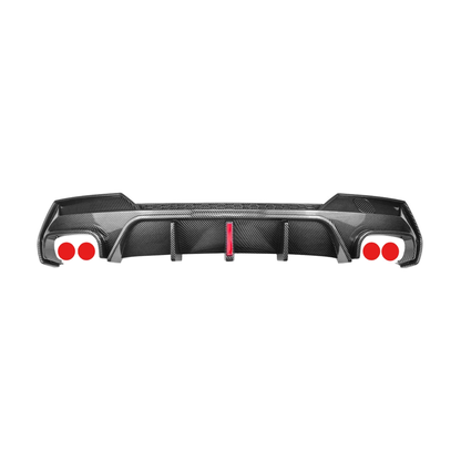 Rear Diffuser with Light for BMW 4 Series G22, G23 M Sport, Dual side with OO D1