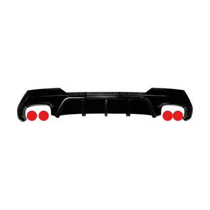 Rear Diffuser with Light for BMW 4 Series G22, G23 M Sport, Dual side with OO C